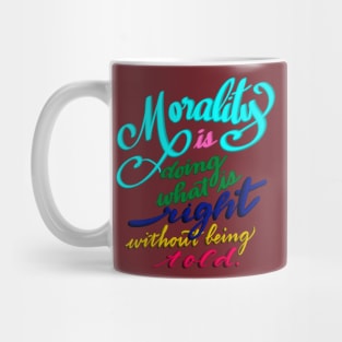 Morality definition Mug